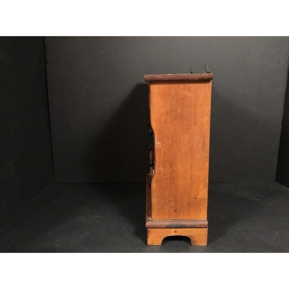 Vintage Spice cabinet German Rustic Wood farmhouse kitchen decor primitive prop - Picture 12 of 12